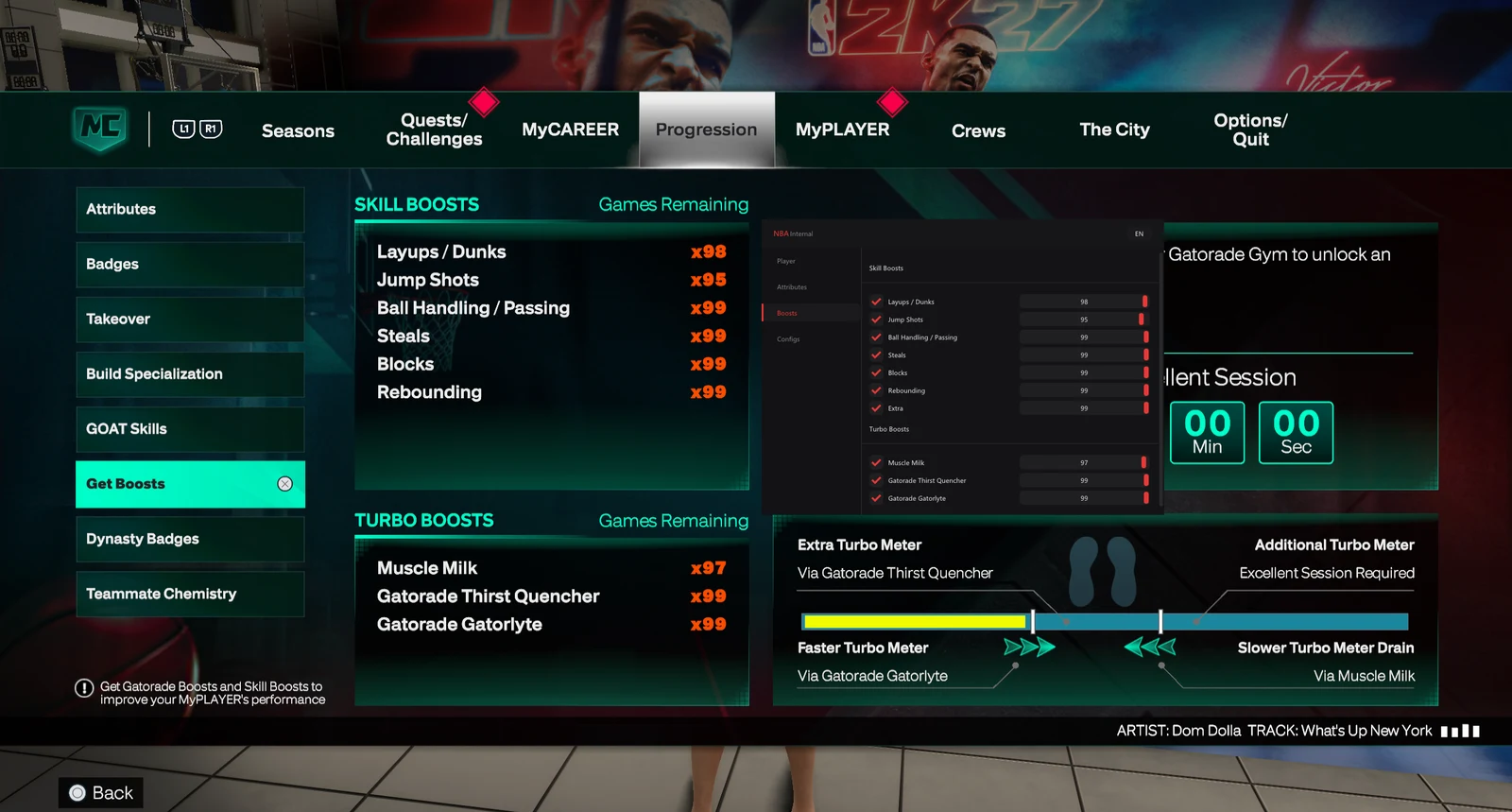 The NBA 2K27 cheat attribute changer — every rating set between 0 and 99